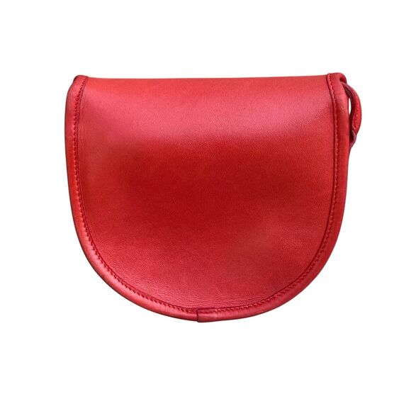 Vintage Coach NYC Mini Bag 9825 Red Leather Crossbody Bag with Hangtag - Picture 6 of 10